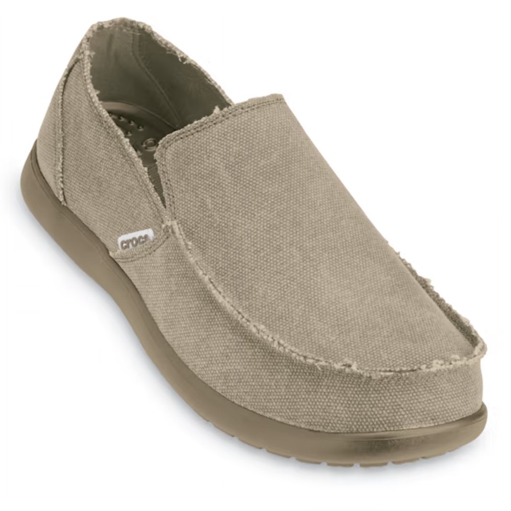 Crocs Men’s Santa Cruz SlipOn Khaki Loafers Size 9 Gem